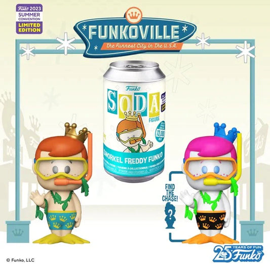 Vinyl: Soda: Snorkel Freddy Funko (Chance Of Chase) (2023 Summer Convention Exclusive L.E 13,000)